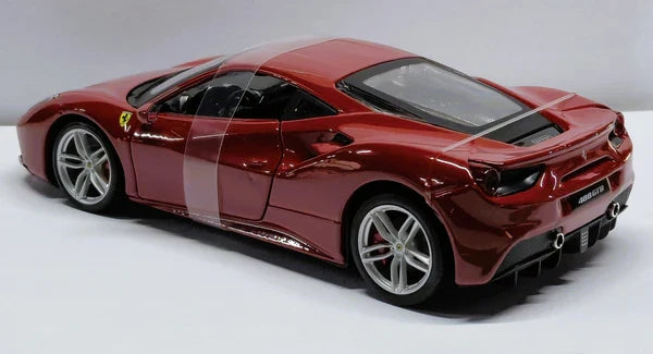 BBURAGO FERRARI 488 GTB 1/24 DIECAST MODEL CAR (18-96013)