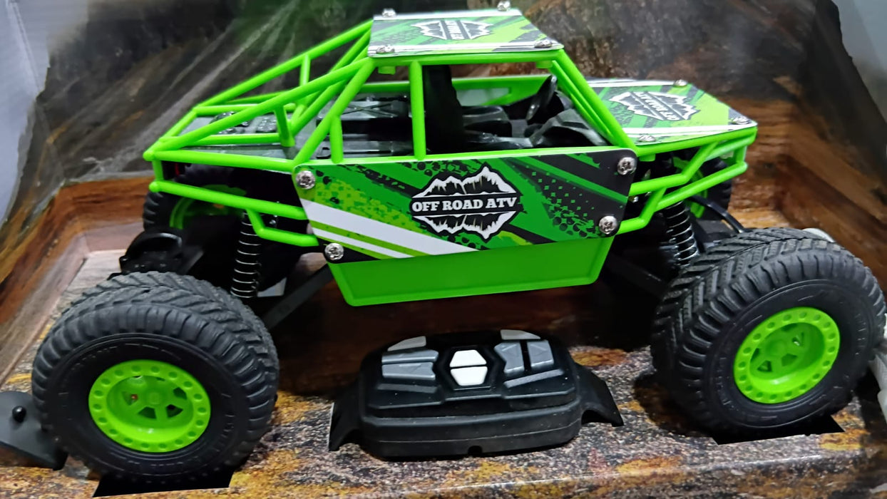 MIRANA DUSTER REMOTE 2WD, SCALE 1:20, ALL TERRAIN VEHICLE REMOTE CONTROL, 2.4 GHZ REMOTE CONTROL RANGE, 1200 MAH BATTERY, C-TYPE RECHARGEABLE BATTERY, 1.5*POWERFULL BOOST (GREEN)