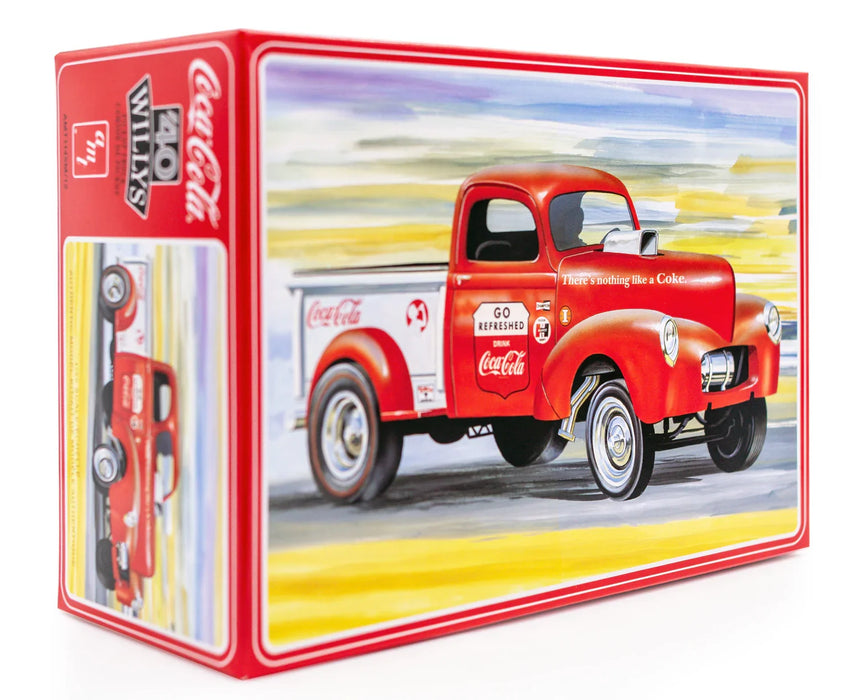 AMT 1940 WILLYS COCA-COLA PICKUP TRUCK/GASSER 1/25 SCALE AUTHENTIC MODEL KIT AMT1145M/12