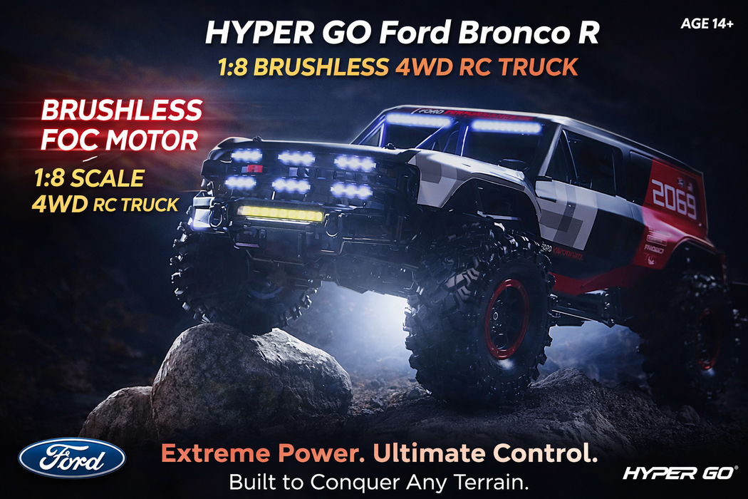 MJX H8P FORD BRONCO BAJA 4WD HYPER GO 1/8 RC CRAWLER