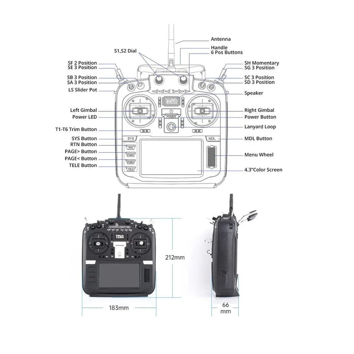 RadioMaster TX16S Mark II Radio Transmitter