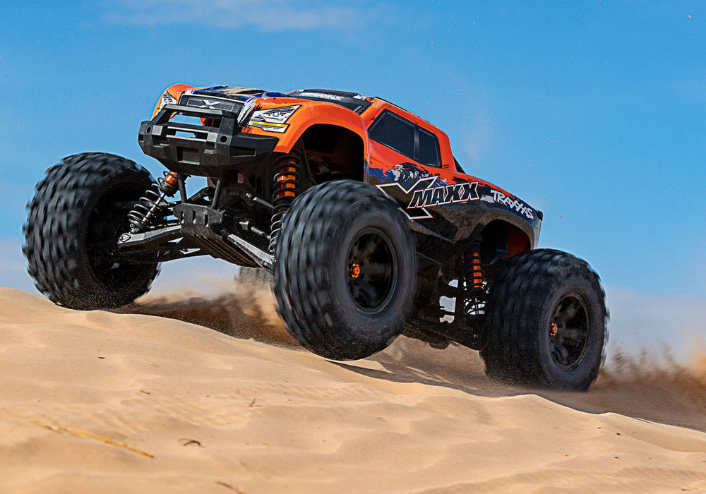 Traxxas X-Maxx 8S 4Wd Electric Monster Truck (Orange) W/2.4Ghz Tqi Radio & Tsm #Tra77086-4-Orngx