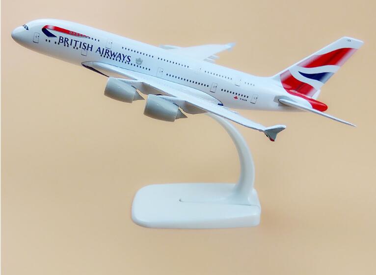Airplane Diecast Metal British Airways A380 20Cm