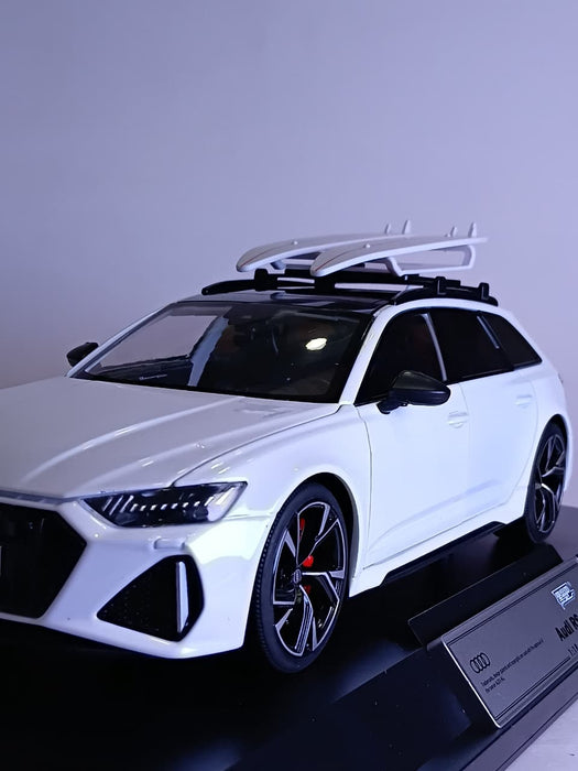 1:18 H1152 DIE CAST AUDI RS 6 AVANT MODEL WHITE