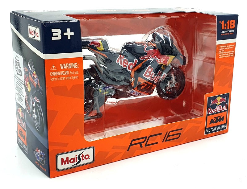 MAISTO RED BULL KTM FACTORY RACING 2023 1/18 DIECAST BIKE 36394