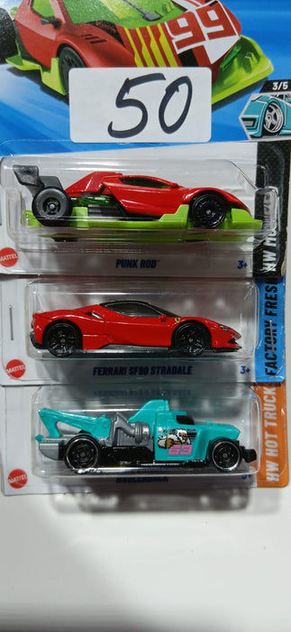 HOT WHEELS CASE-J MAINLINE (PACK OF 3) DIECAST