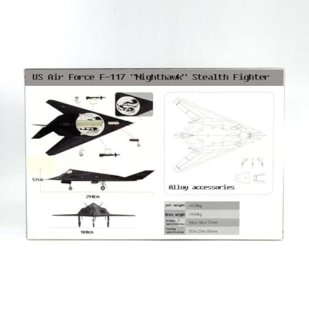 DIE CAST AIRPLANE MODEL F-117 NIGHTHAWK 1:72 SCALE
