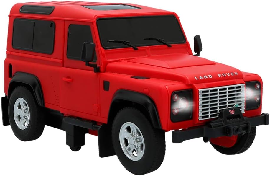 RASTAR LAND ROVER DEFENDER 76400 1/14 RC 2 IN 1 RS TRANSFORMABLE (RED)