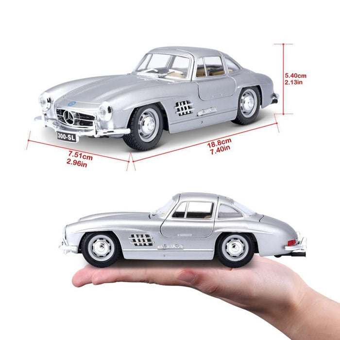 BBURAGO 18-92023S 1:24 1954 MERCEDES BENZ 300SL DIECAST MODEL