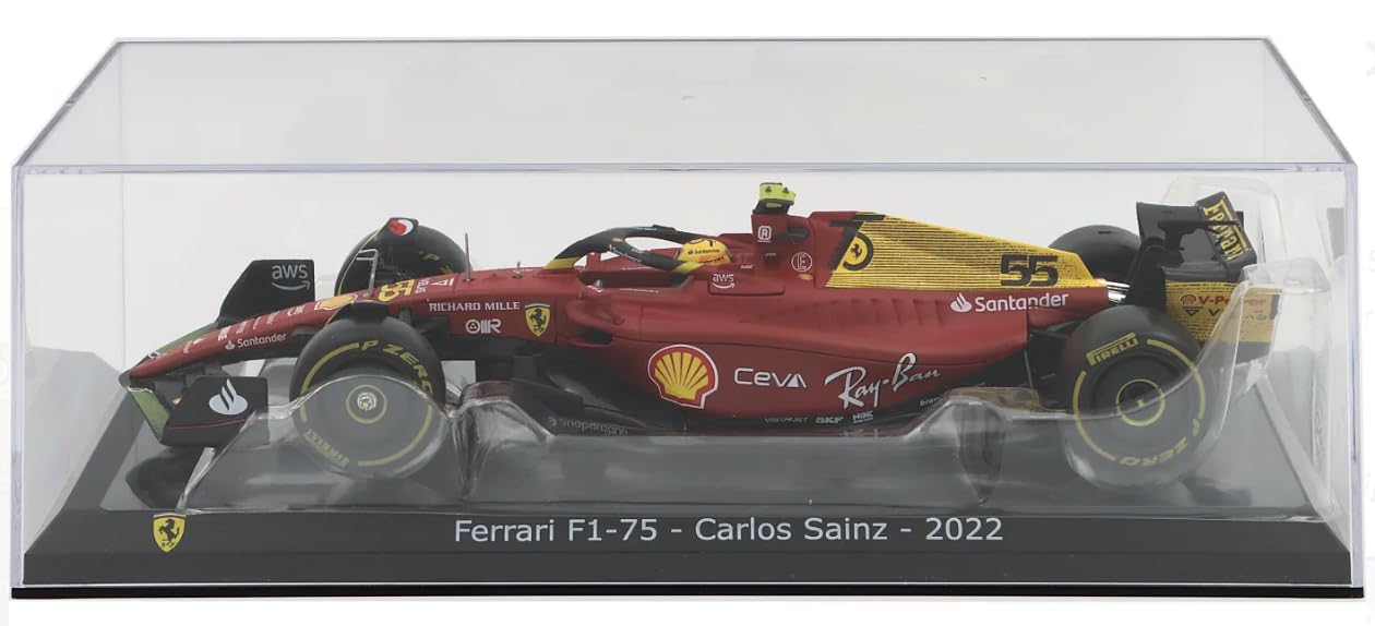 BBURAGO F1 FERRARI F1-75 - #55 CARLOS SAINZ 2022  1/24 SCALE 18-26806S