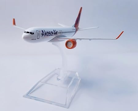 AIRPLANE DIECAST METAL AKASA BOEING 737 16CM