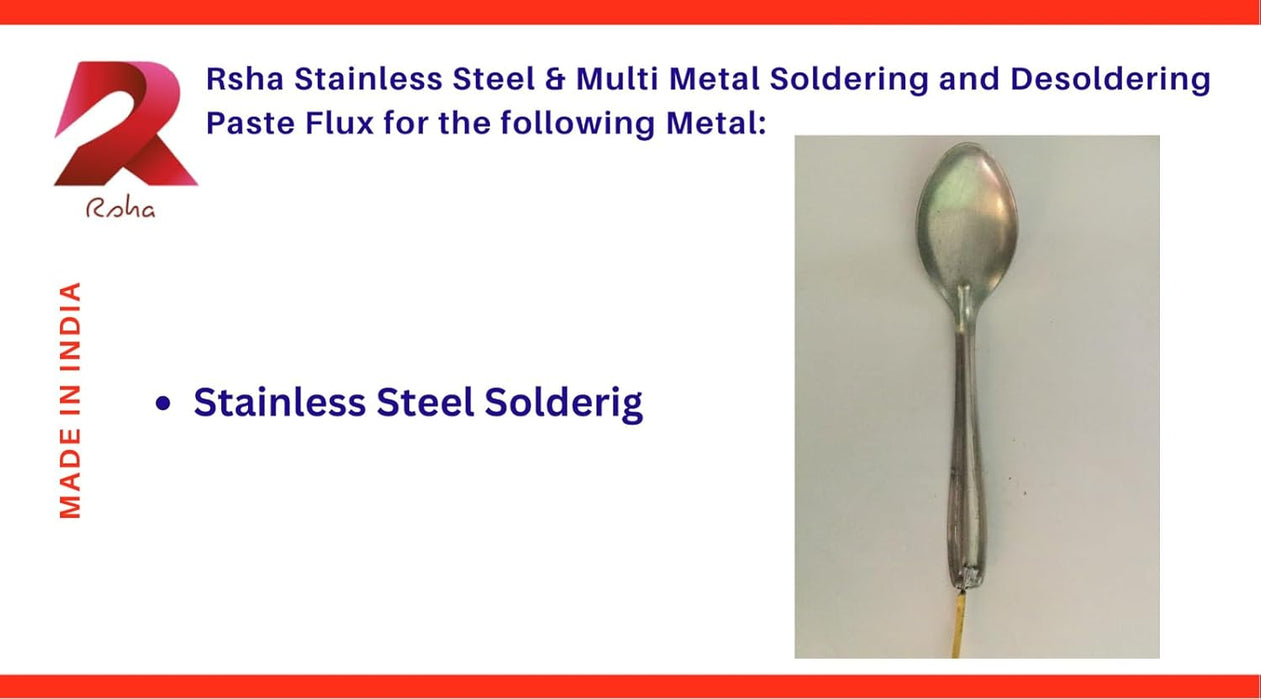 RSHA STAINLESS STEEL & MULTI METALS SOLDERING PASTE FLUX FOR SOLDERING AND DESOLDERING - 1 PACK 25 GM.
