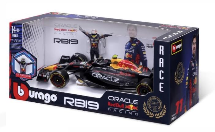 BBURAGO - 1/24 SCALE DIECAST MODEL COMPATIBLE WITH RED BULL RACING RB19