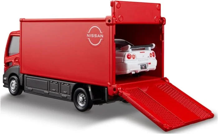 TOMICA PREMIUM NISSAN SKYLINE GT-R V. SPEC II NUR TRANSPORTER 912590