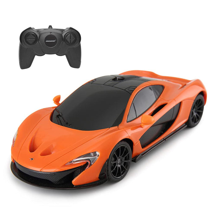 RASTAR MCLAREN SENNA 96700 RC CAR 1/24 SCALE (ORANGE & BLACK)