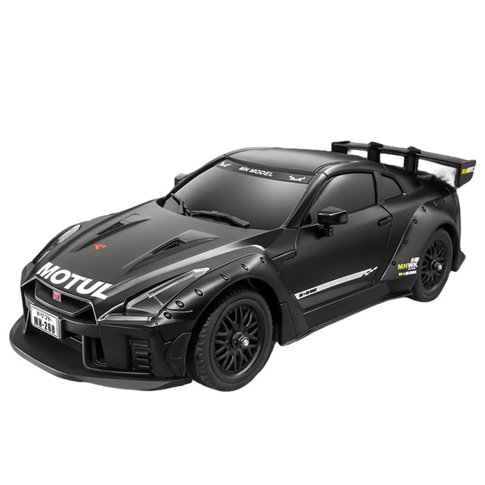 MN MODEL DRIFT GT-R R35 MN268 1:16 W/GYRO RTR REAR DRIVE DRIFT CAR (SILVER)