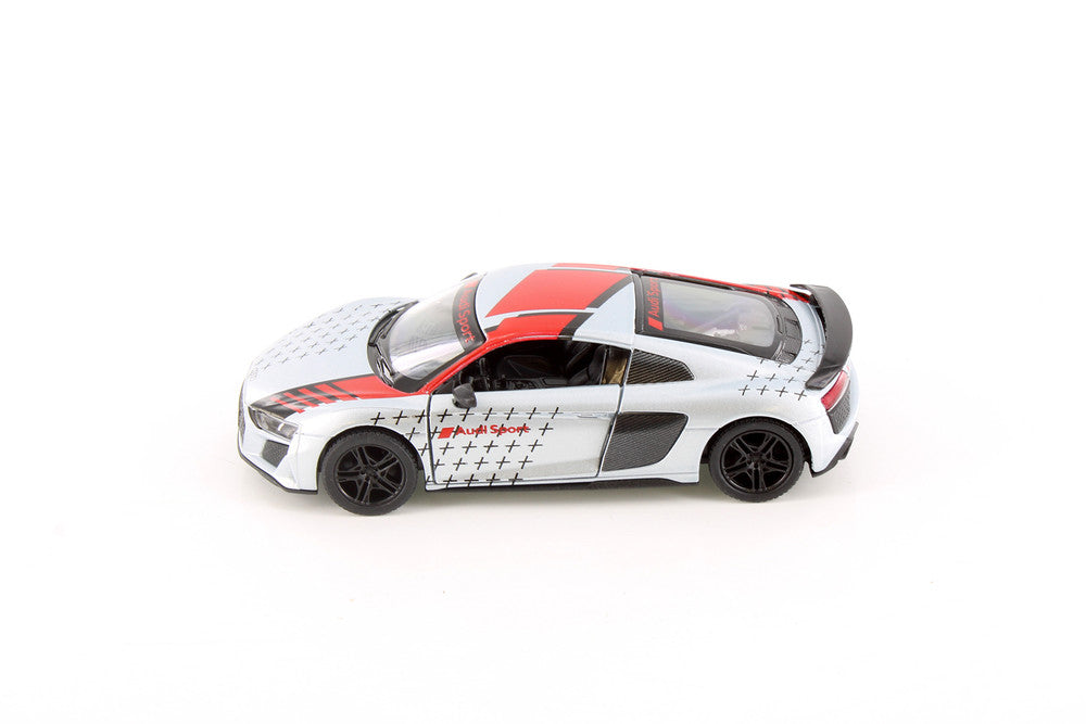 KINSMART 2020 AUDI R8 COUPE LIVERY EDITION 1:36 NO: KT5422DF (SILVER)