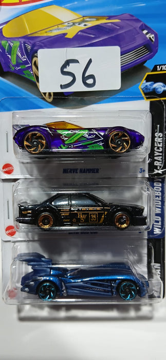 HOT WHEELS CASE-J MAINLINE (PACK OF 3) DIECAST