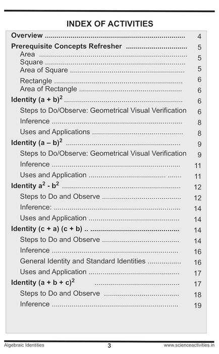 ALGEBRAIC IDENTITIES