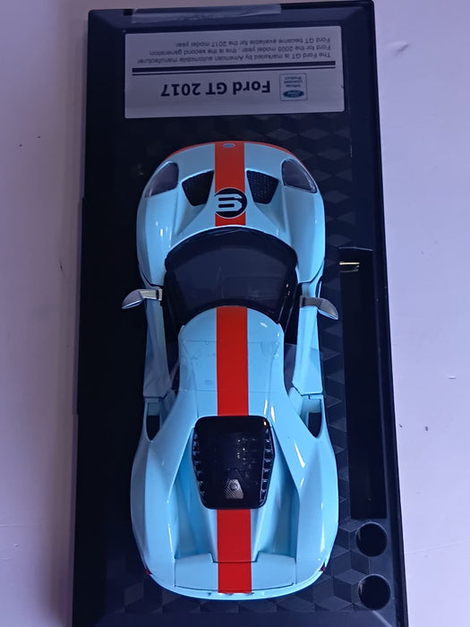 CCA GULF 1:32 FORD GT 2017 DIECAST MODEL  88479F CAR SKY BLUE