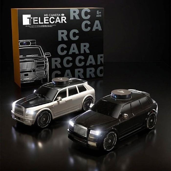 TELECAR 1/18 SCALE WITH HD CAMERA RC CAR BLACK