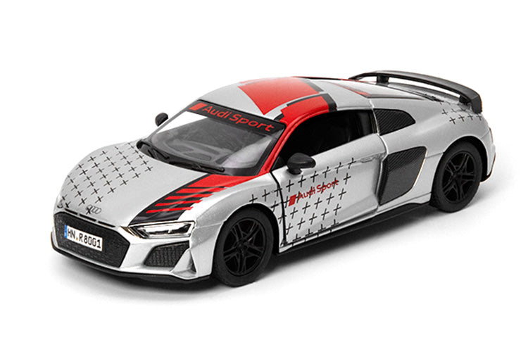 KINSMART 2020 AUDI R8 COUPE LIVERY EDITION 1:36 NO: KT5422DF (SILVER)