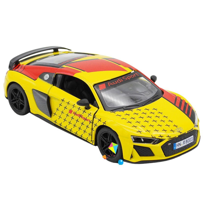 KINSMART 2020 AUDI R8 COUPE LIVERY EDITION 1:36 NO: KT5422DF (YELLOW)