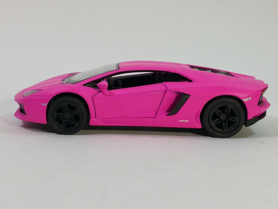 KINSMART LAMBORGHINI AVENTADOR LP 700-4/ MURCIELAGO LP 640/VENENO 1:36 SCALE NO:KT5370D (PINK)
