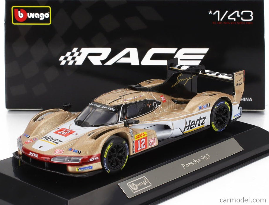 BBURAGO HERTZ PORCHE DIECAST 1/43 18-38317
