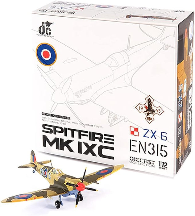 JC WING SPITFIRE MK IXC 1:72 SCALE LDR. 1943 DIECAST AIRPLANE JCW-72-SPF-003
