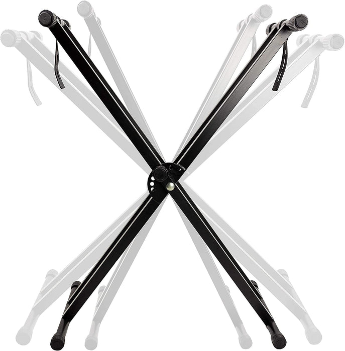 KADENCE KEYBOARD STAND HEAVY-DUTY, DOUBLE-X, ADJUSTABLE  STAND WITH LOCKING STRAPS