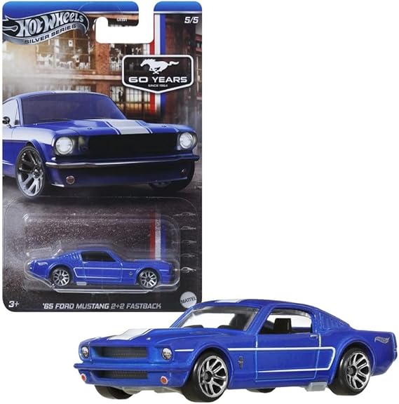 HOT WHEELS 65 FORD MUSTANG 2+2 FASTBACK SILVER SERIES(9C6M)