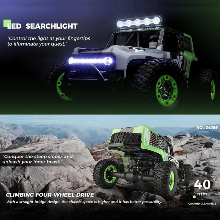 WLTOYS SPEED R/C 124006 RC Car 1:12 2.4G 4WD 40KM/H Off-Road RC CRAWLER RTR RED
