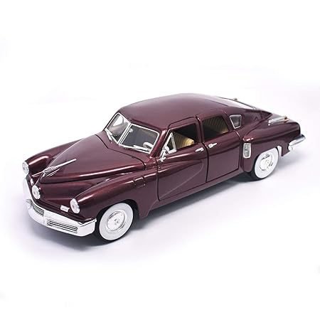 DIE CAST ROAD SIGNATURE 1948 TUCKER TORPEDO 1/18 SCALE BURGUNDY NO:92268