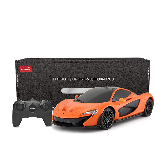 RASTAR MCLAREN SENNA 96700 RC CAR 1/24 SCALE (ORANGE & BLACK)