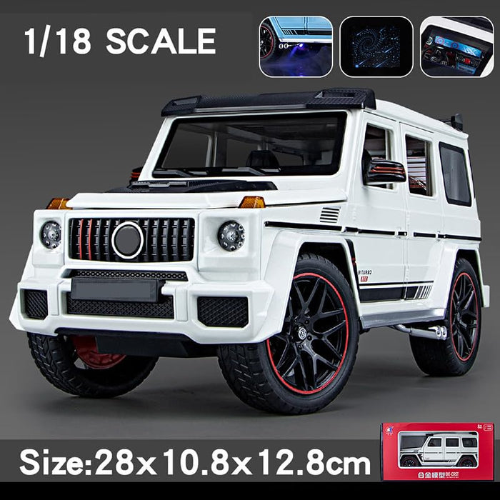 M BENZ 800 1:18 SCALE DIECAST MODEL CZ1801D PULL BACK SPORTS CAR WITH OPENABLE DOORS, SOUND & LIGHT