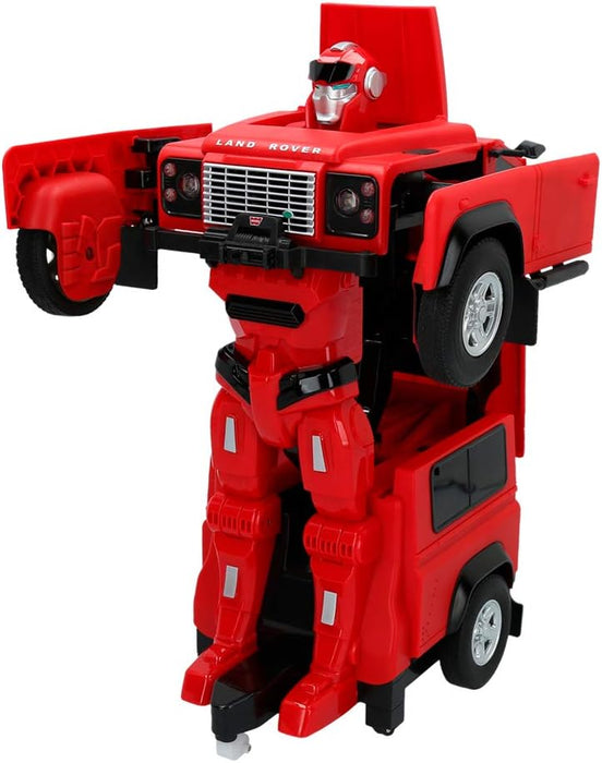 RASTAR LAND ROVER DEFENDER 76400 1/14 RC 2 IN 1 RS TRANSFORMABLE (RED)