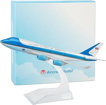 AIRPLANE DIECAST METAL USA AIR FORCE ONE B747 16CM MODEL