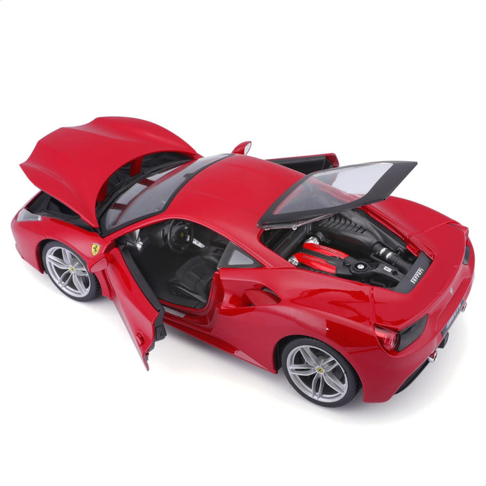 Bburago 1:18 Ferrari 488 GTB, Multi Color, (B18-16008)