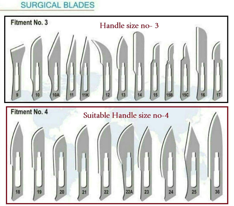 Stainless Steel Scalpel Handle For Surgical Blades Size 4