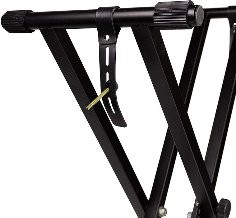 KADENCE KEYBOARD STAND HEAVY-DUTY, DOUBLE-X, ADJUSTABLE  STAND WITH LOCKING STRAPS