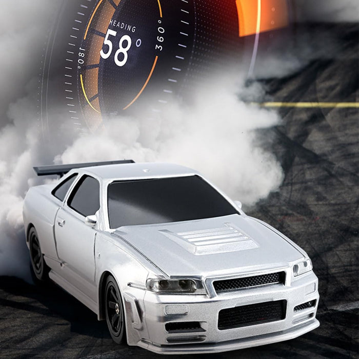 JIABAILE 1/43 RC Drift Car 4WD Four-Wheel Drive Radio Control 2.4G Mini Racing Drifting Car Toy High Speed Model