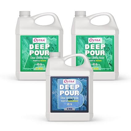 Oytra Resin Liquid Casting 6 Kgs 2 1 Ratio Deep Pour