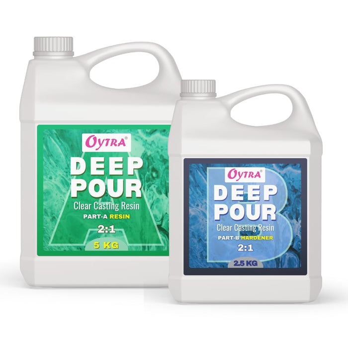 OYTRA RESIN DEEP POUR CASTING LIQUID HARDENER 7.5 KGS 2:1 RATIO