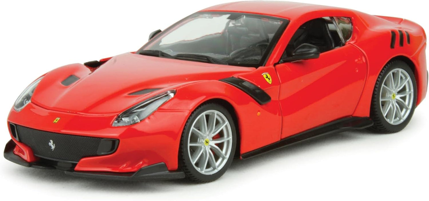 BBURAGO FERRARI F12 TDF, 1/64 SCALE DIECAST MODEL TOY CAR (RED)