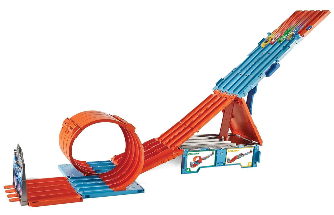 HOT WHEELS RACE CRATE WITH 3 STUNTS IN 1 SET (PRODUCT NO:GKT87)