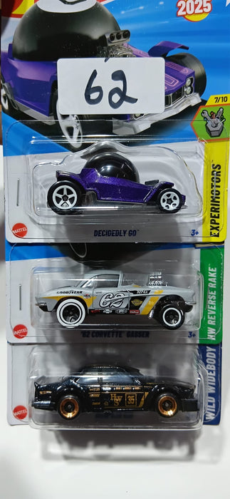 HOT WHEELS CASE-J MAINLINE (PACK OF 3) DIECAST