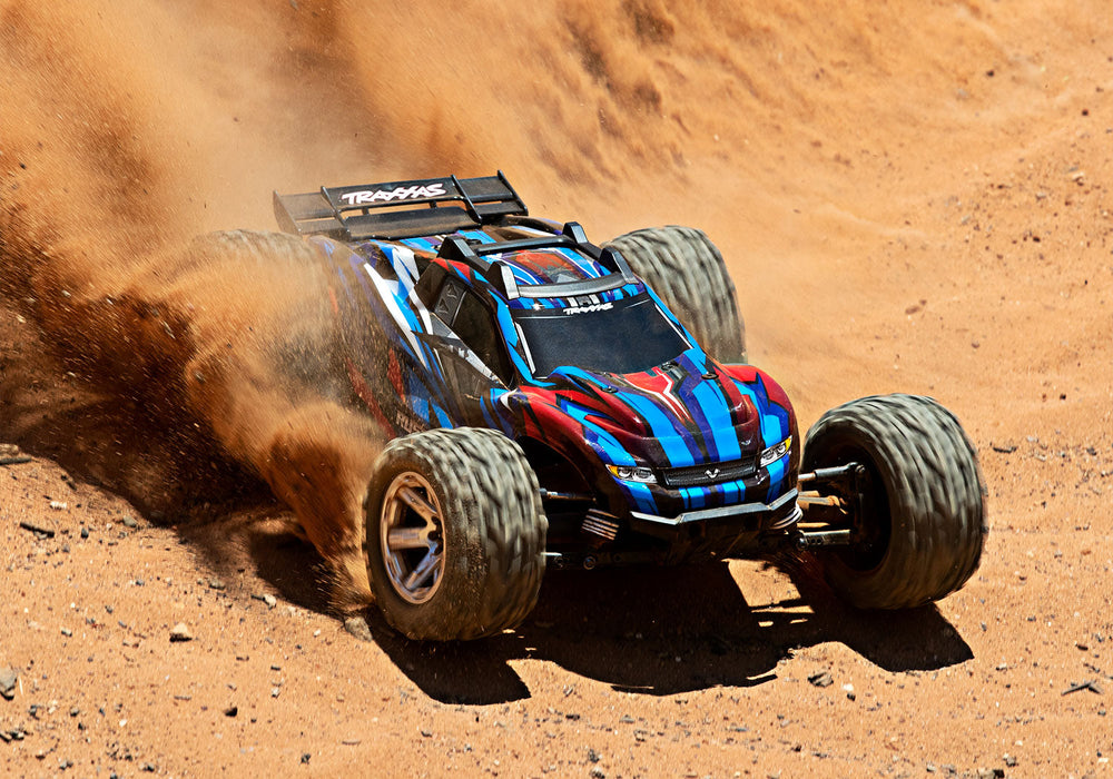 Traxxas Rustler 4X4 Vxl 1/10 Scale Brushless Truck Blue 67076-4