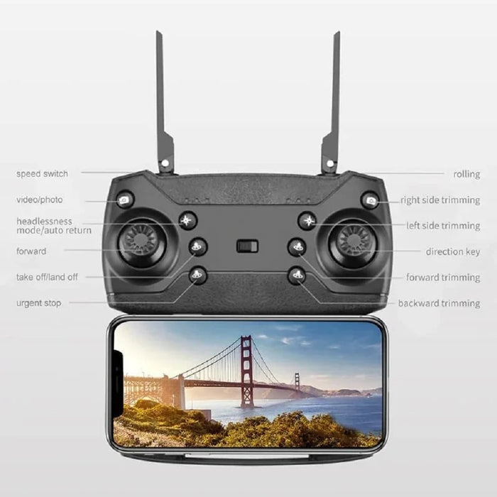 TOY DRONE E88 POCKET DRONE WITH CAMERA