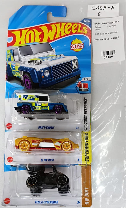 HOT WHEELS - CASE E (2025) - BASIC CAR ASSORTED (PACK OF 3 )-DIECAST